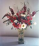 Roses, Snapdragons, Godetias Bouquet